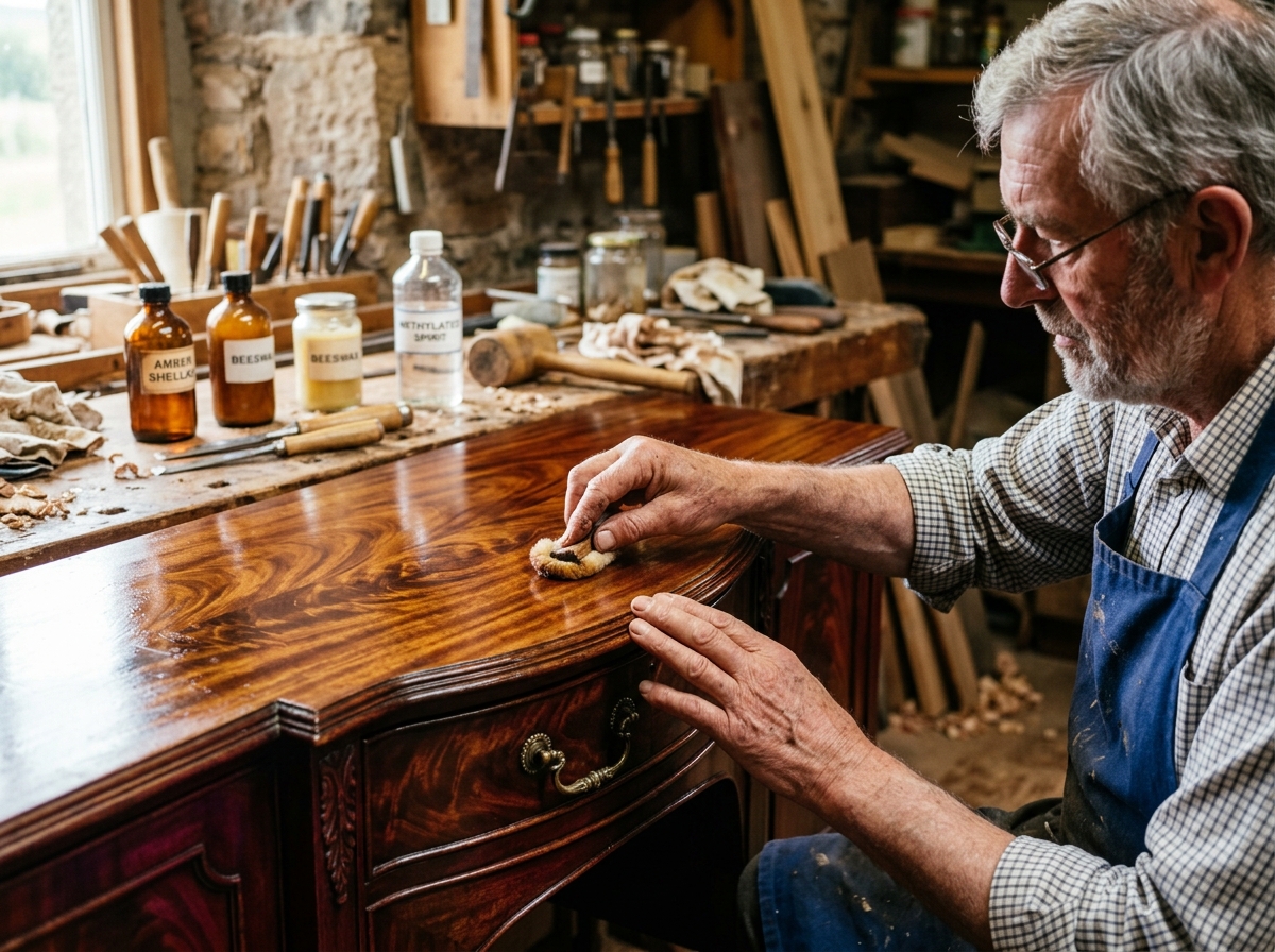 George III Mahogany Dining Table Restoration