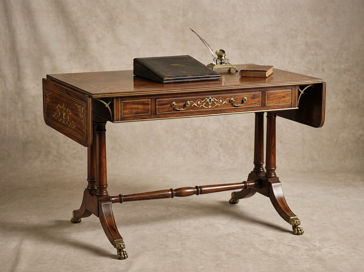 Regency Rosewood Writing Table